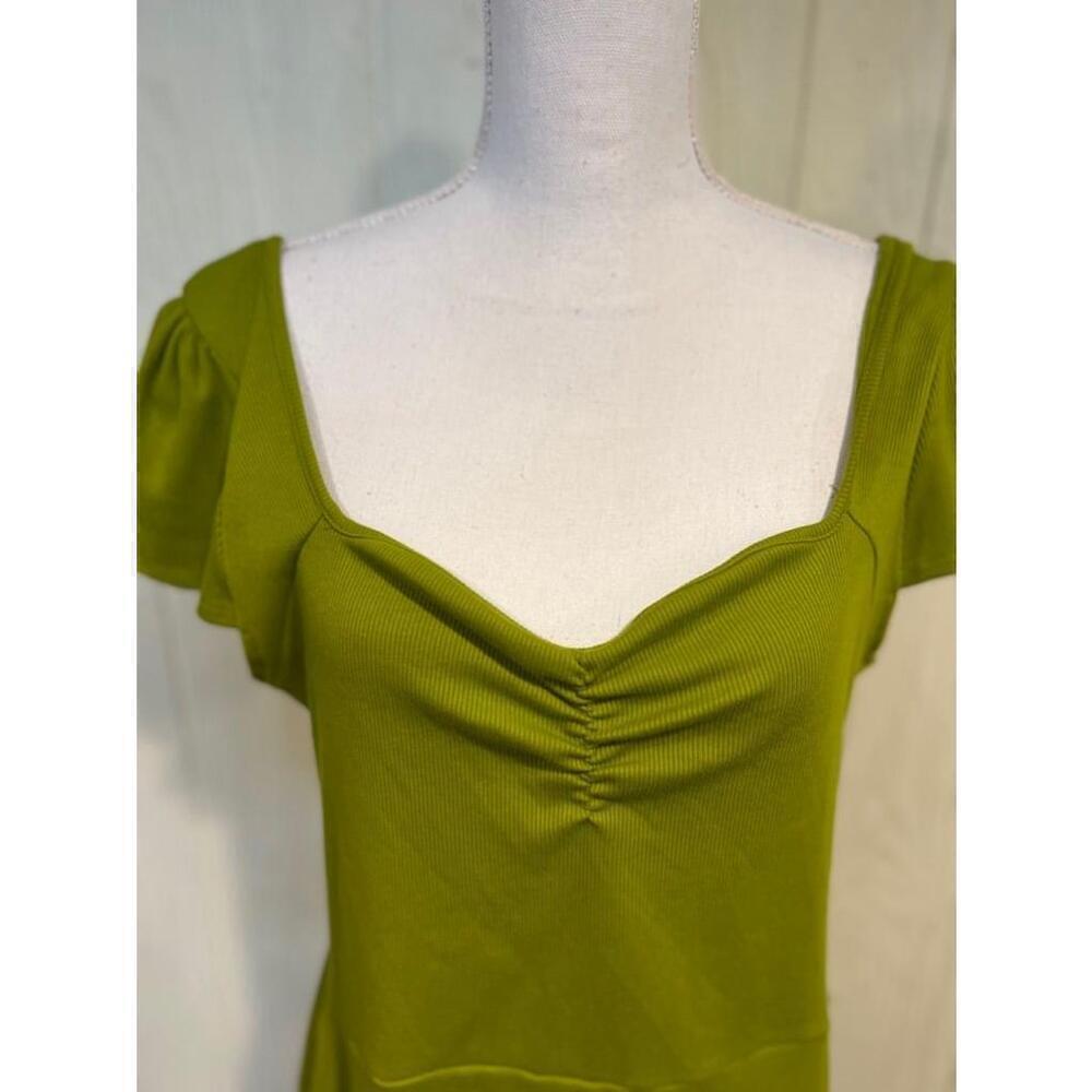 Women's Wild Fable Green Ribbed Knit Dress Size XXL - Picture 2 of 10